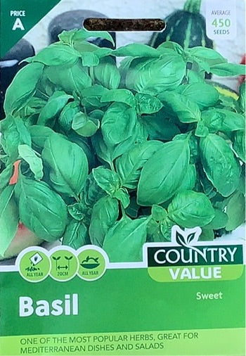 Basil Sweet Seeds Country Value