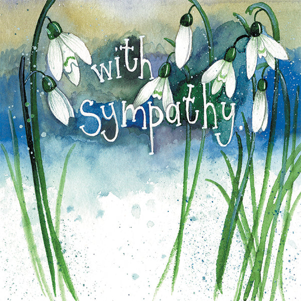 Alex Clark "Snowdrop Sympathy" Card (Sympathy)