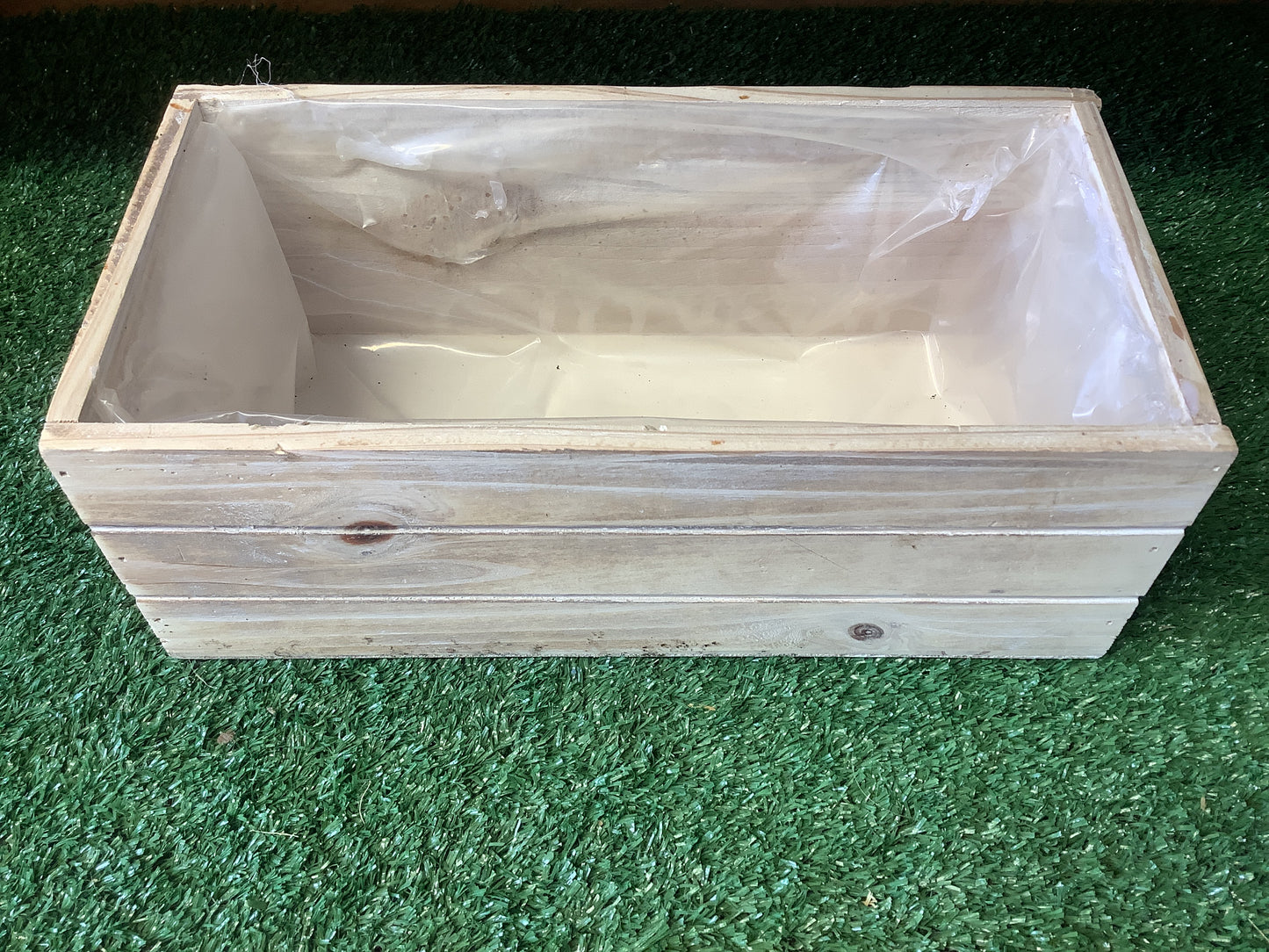 Wooden Whitewash Crate