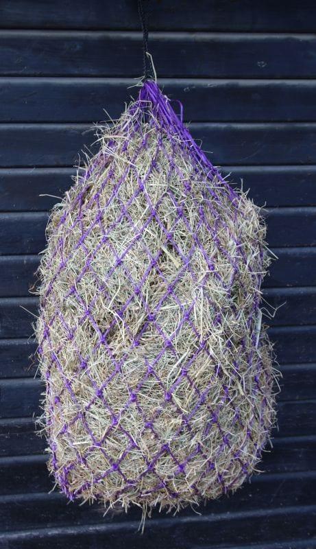 Rhinegold, Hungry Horace Greedy Feeder Hay Net- Purple 90cm