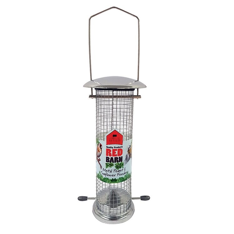 Red Barn Wild Bird Metal Peanut Feeder