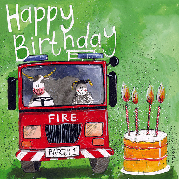 Alex Clark "Fire Fighters" Card (Happy Birthday)