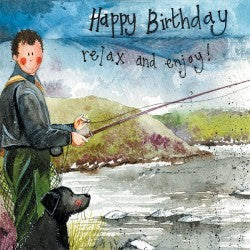 Alex Clark "Gone Fishing" Card (Happy Birthday)