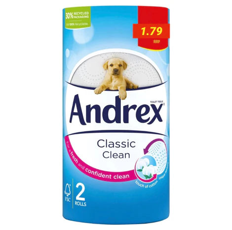 Andrex Classic Toilet Roll x2