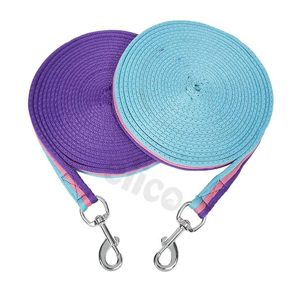 Elico Lunge Rein- Purple/Pink/Sky 8Metres