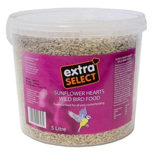 Extra Select Sunflower Hearts Bucket 3Ltr