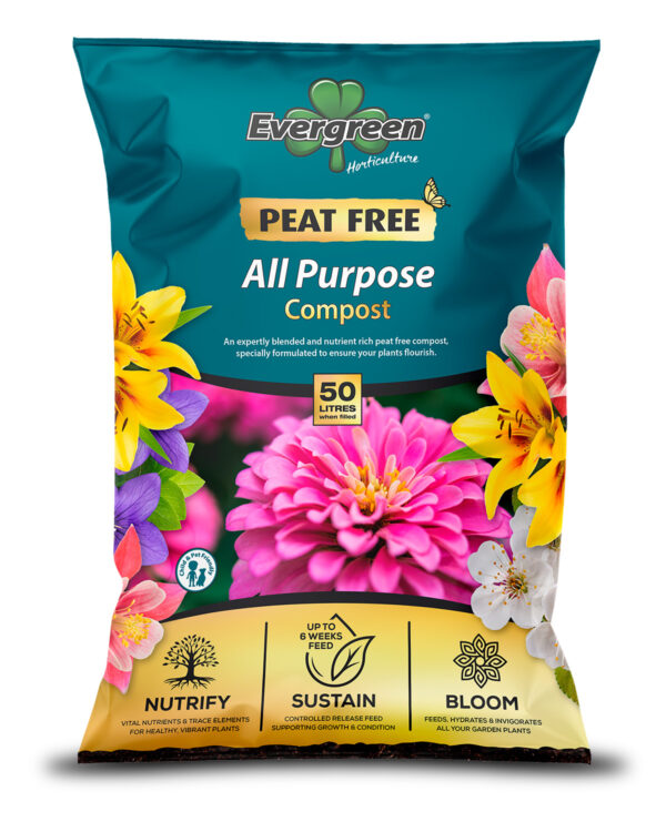 Evergreen Peat Free All Purpose Compost 50Litre