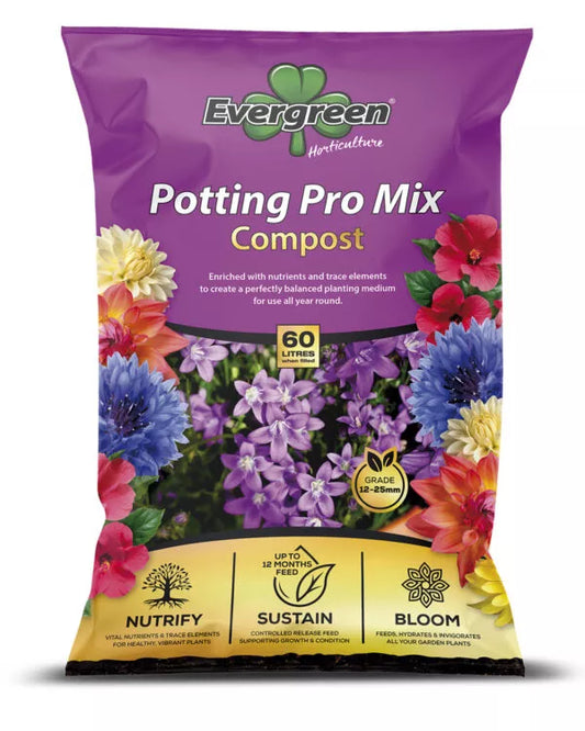 Evergreen Potting Pro Mix 75Litre bag