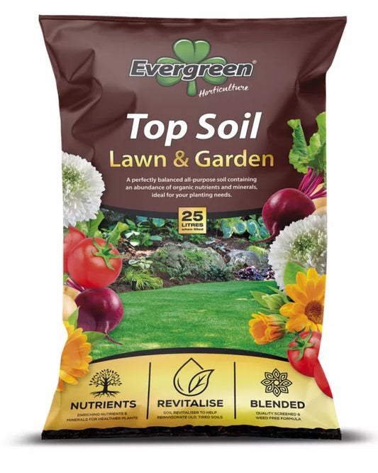 Evergreen Top Soil 25Ltr