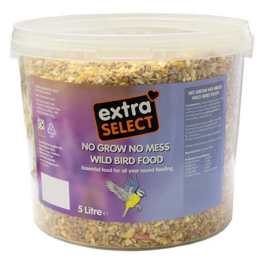 Extra Select No Grow, No Mess Wild Bird Food 5Ltr