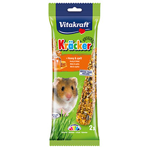 Vitakraft Kracker Guinea Pig Treat Honey & Spelt x 2 112g