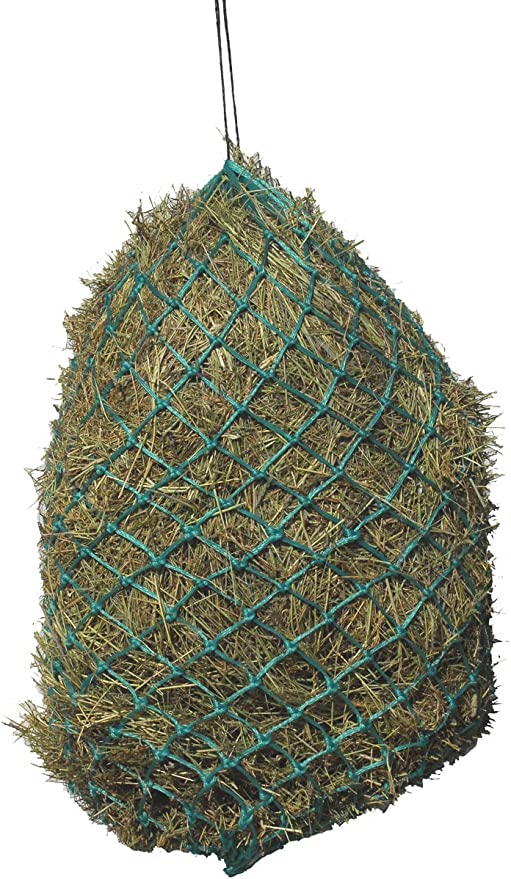 Rhinegold, Hungry Horace Greedy Feeder Hay Net- Turquoise 90cm