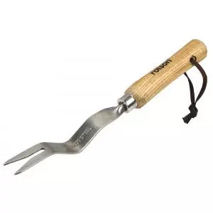 Rolson Stainless Steel Hand Weeder Tongue Type Ash Handle