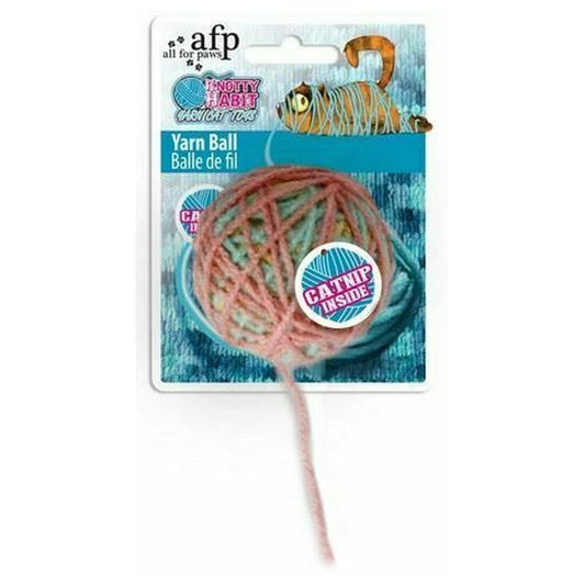 All For Paws Yarn Ball Cat Toy With Catnip