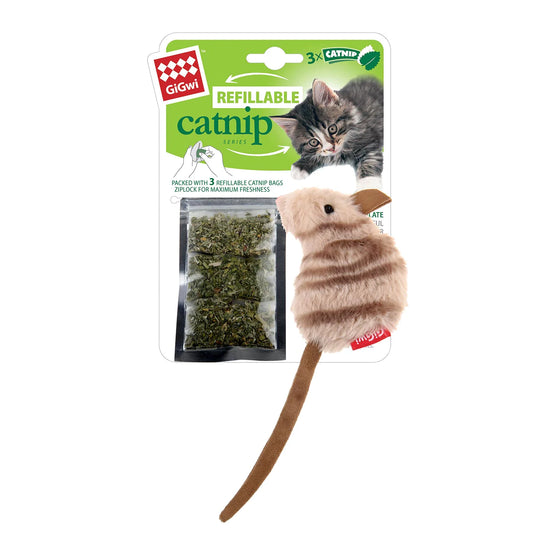 Gigwi Refillable Mouse Catnip Toy