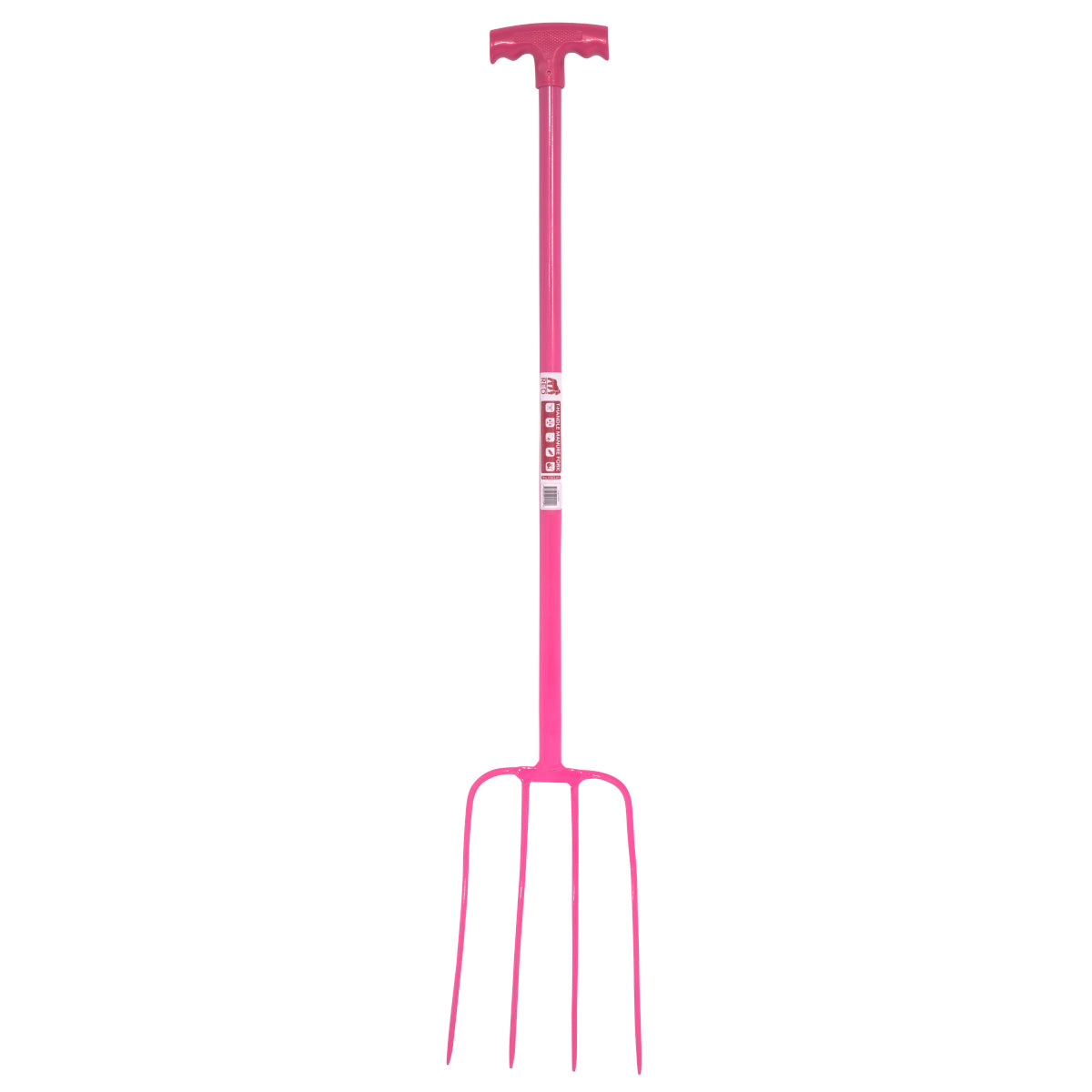 Gorilla T-Handle Manure Fork Pink