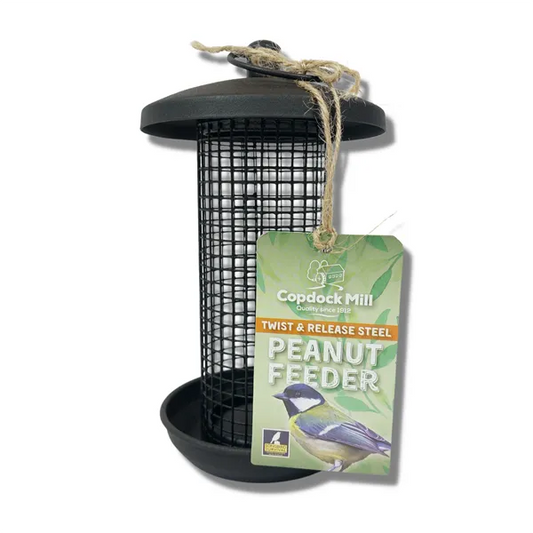 Copdock Mill Peanut Metal Bird Feeder With Tray