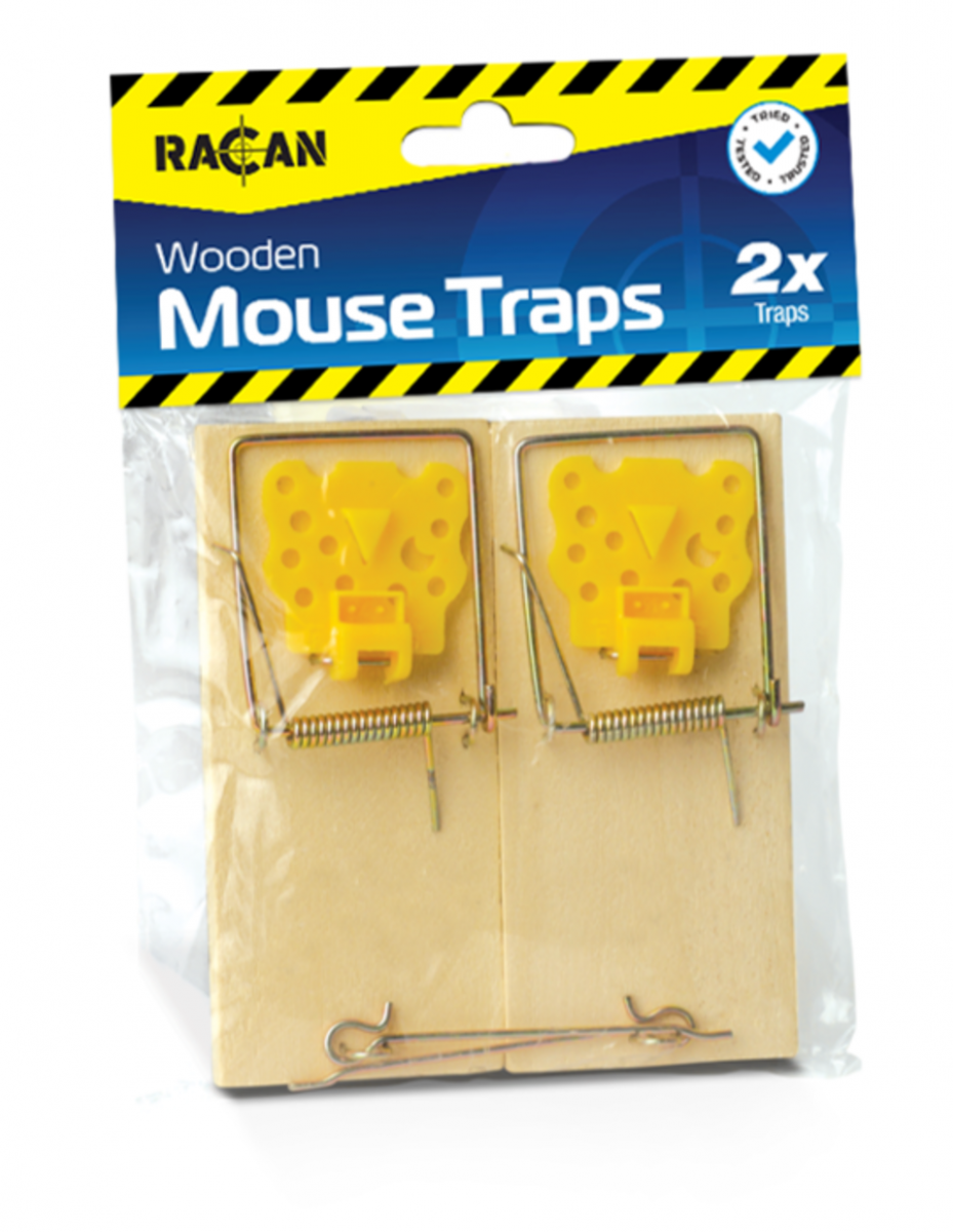 Racan, Wooden Mouse Traps x2