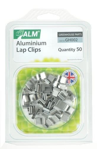 ALM Aluminium Lap Clips x50