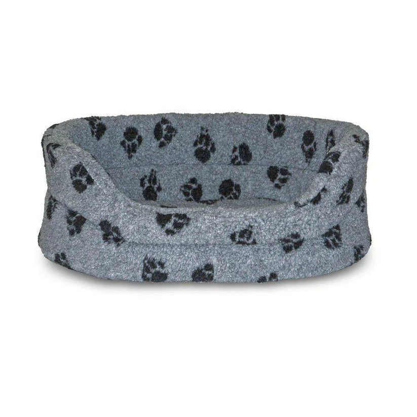 Danish Design Grey Fleece Dog Bed 35"