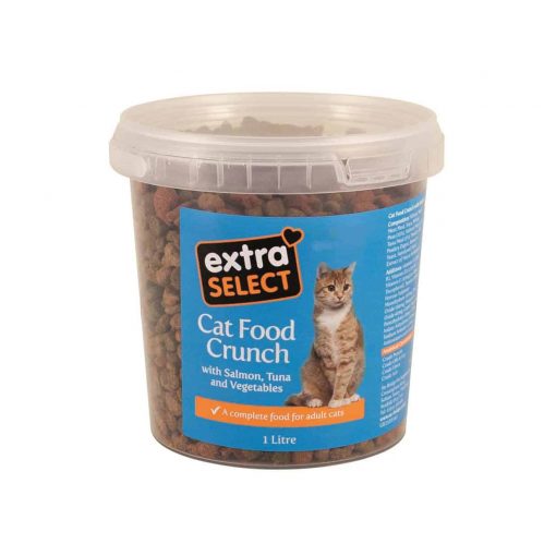 Extra Select Crunchy Cat Food Salmon Tuna & Veg 1Ltr