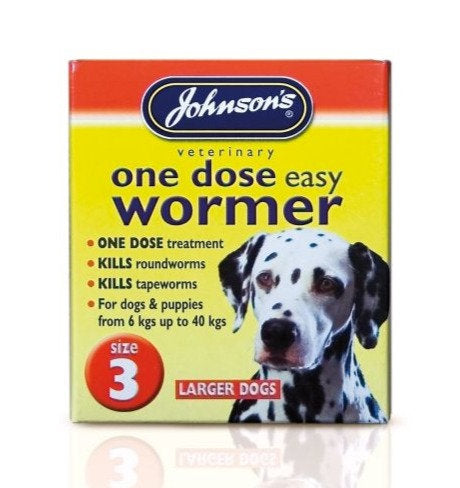 Johnsons One Dose Wormer Large Dogs