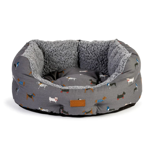 Fatface Marching Dogs Deluxe Slumber Bed 24"