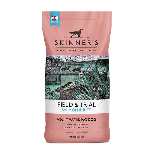 Field & Trial Salmon and Rice, 15kg, Skinner's