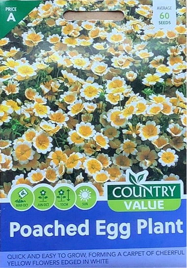 Poached Egg Plant Seeds, Country Value