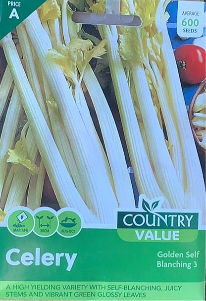 Golden Self Blanching Celery Seeds, Country Value