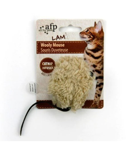 All For Paws Wooly Mouse Cat Toy With Catnip