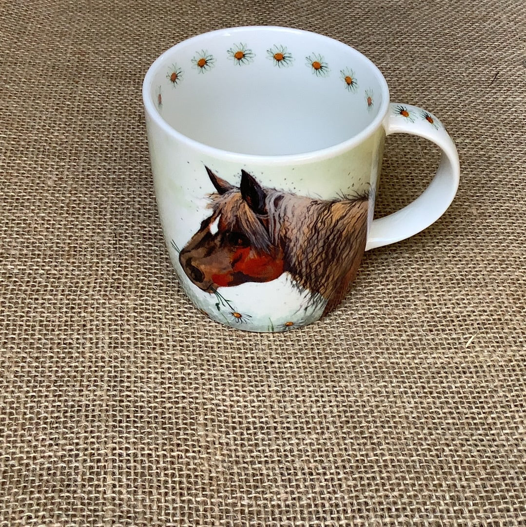 Alex Clark, Horse & Flowers Mug