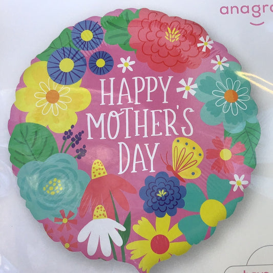 Happy Mothers Day Foil Helium Balloon