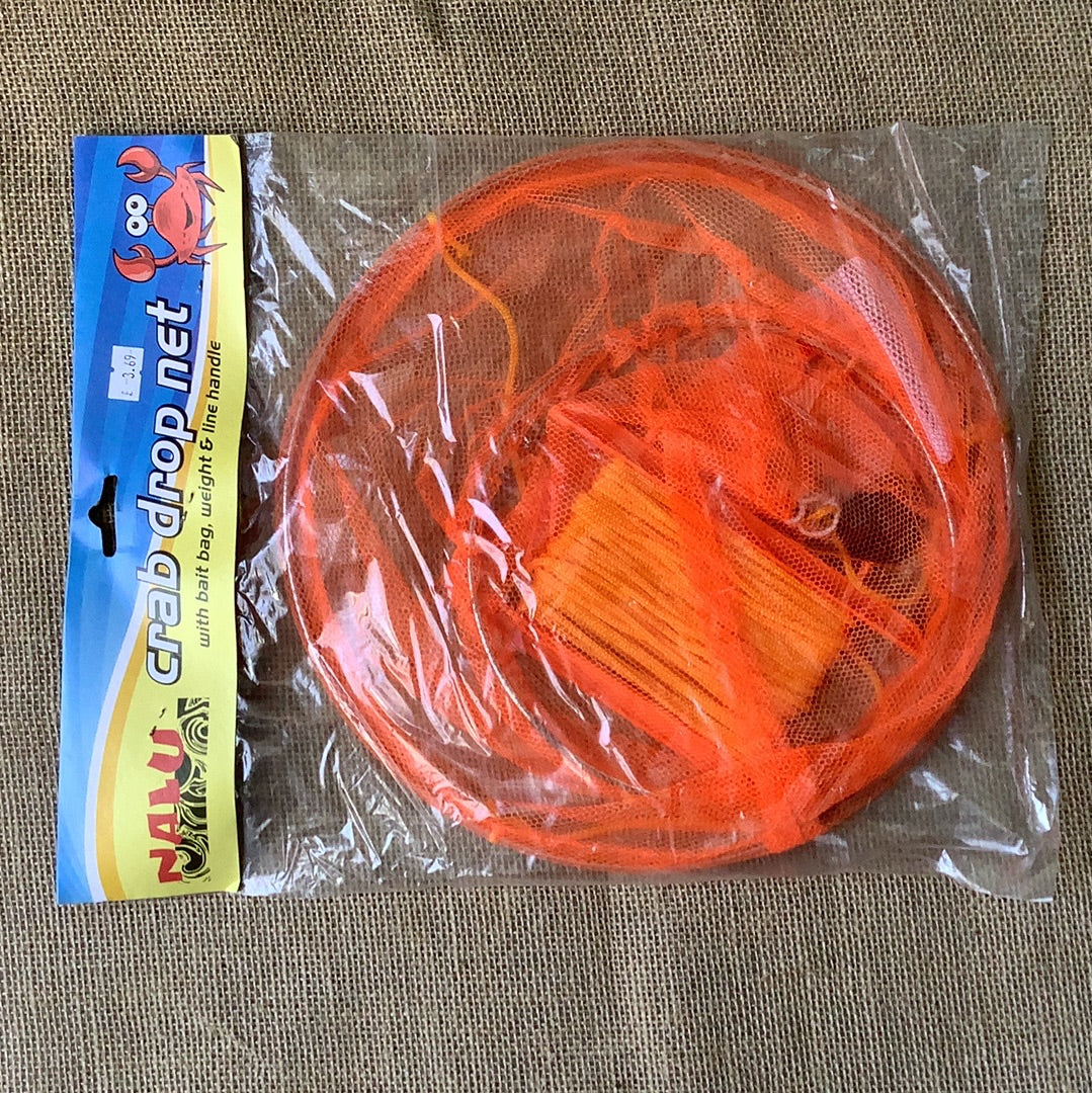 Nalu Crab Drop Net With Bait bag Weight Line Handle