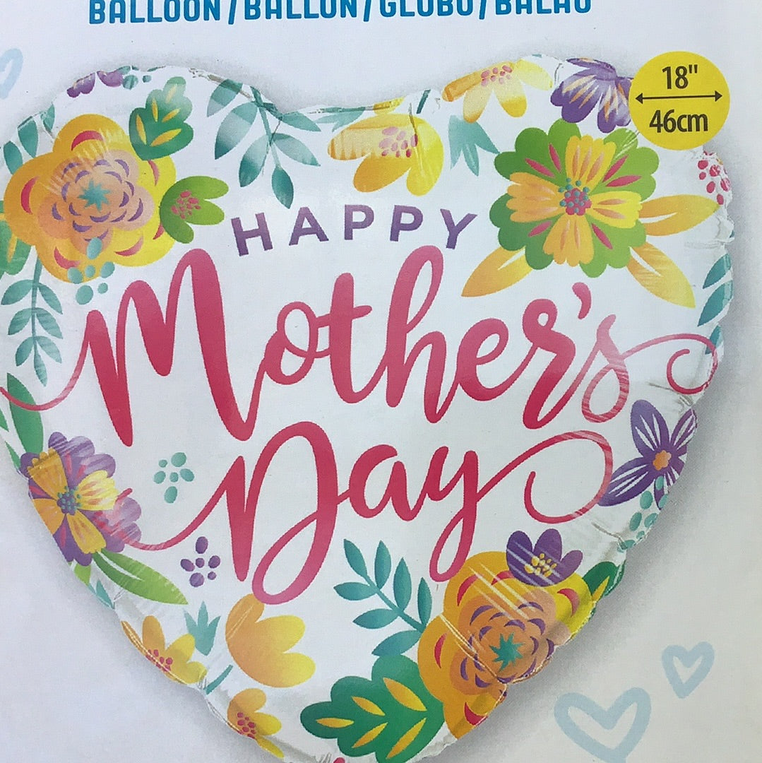 Happy Mothers Day Foil Helium Balloon