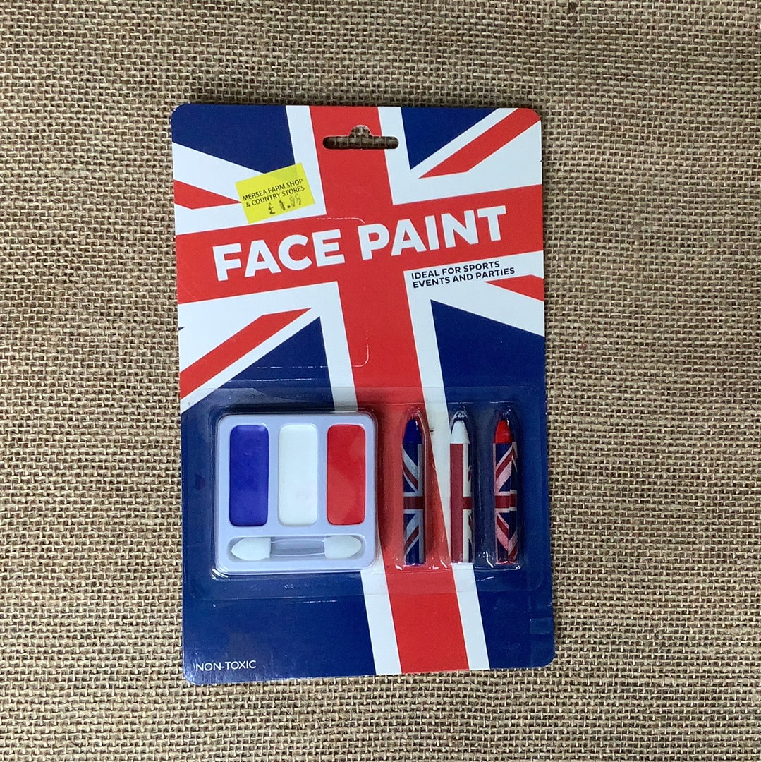 Union Jack Face Paint