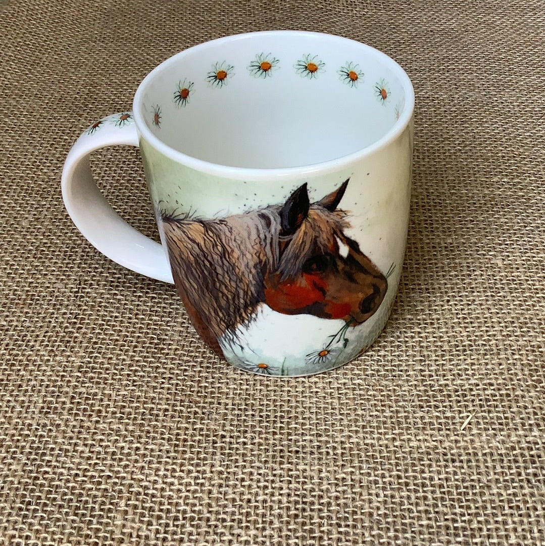 Alex Clark, Horse & Flowers Mug