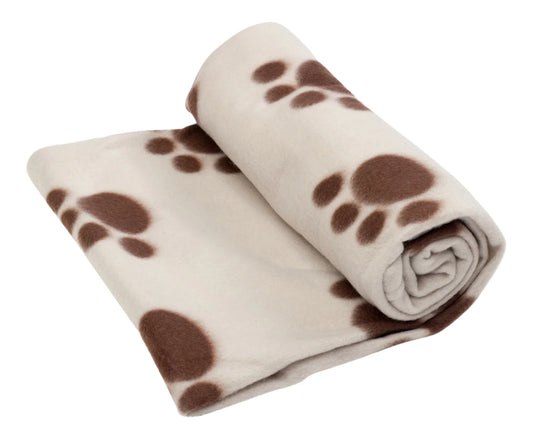 Petface Fleece Dog Blanket 100 x70cm Beige/Brown