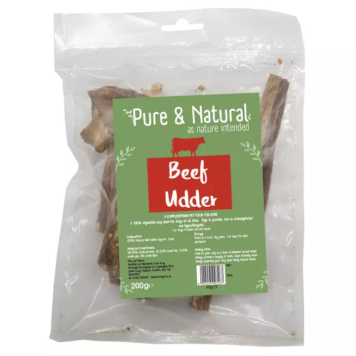 Pure & Natural Beef Udder 200g