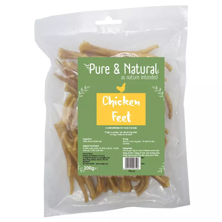 Pure & Natural Chicken Feet 200g